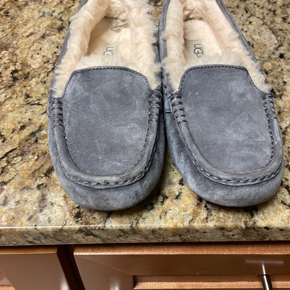 UGG Ansley Night Suede Sheepskin Moccasin Slipper